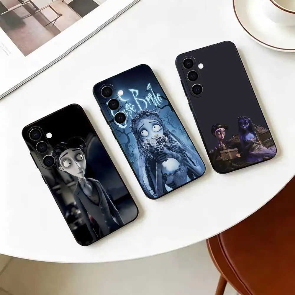 C-Corpse B-Bride V-Victor  Black Soft Silicone Phone Case For Samsung Galaxy A71 A72 A73 A51 & Other Related Models