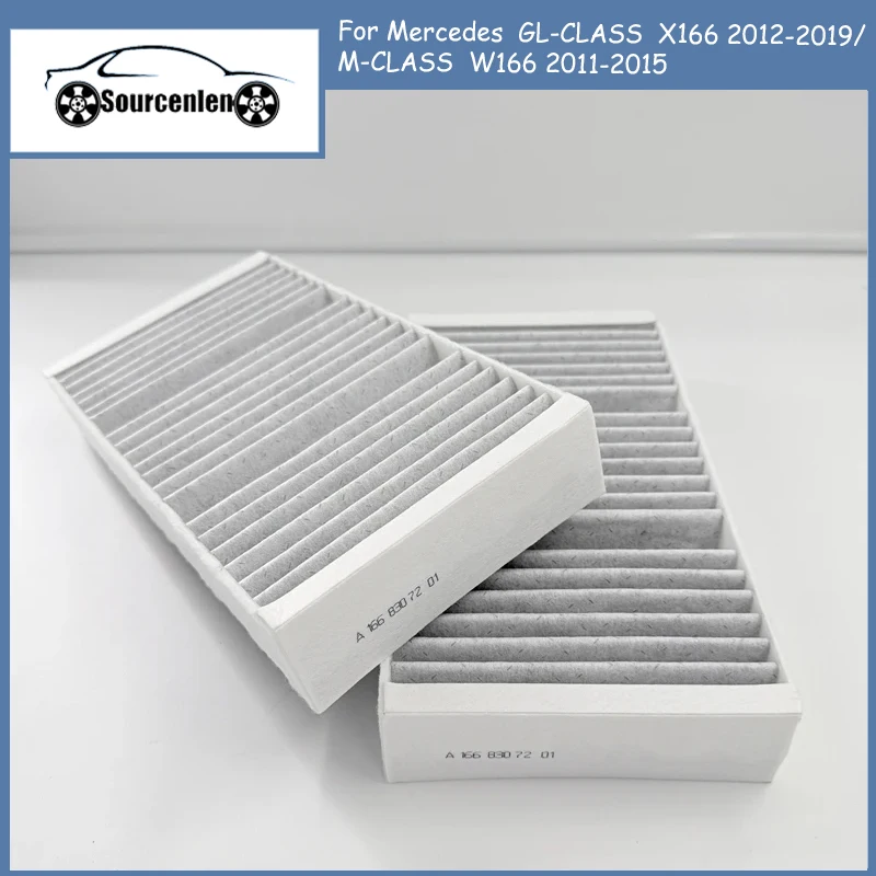 

Cabin Filter A1668300318 for Mercedes GL-CLASS X166 2012-2019/M-CLASS W166 2011-2015 Model Car Carbon Fiilter A1668307201