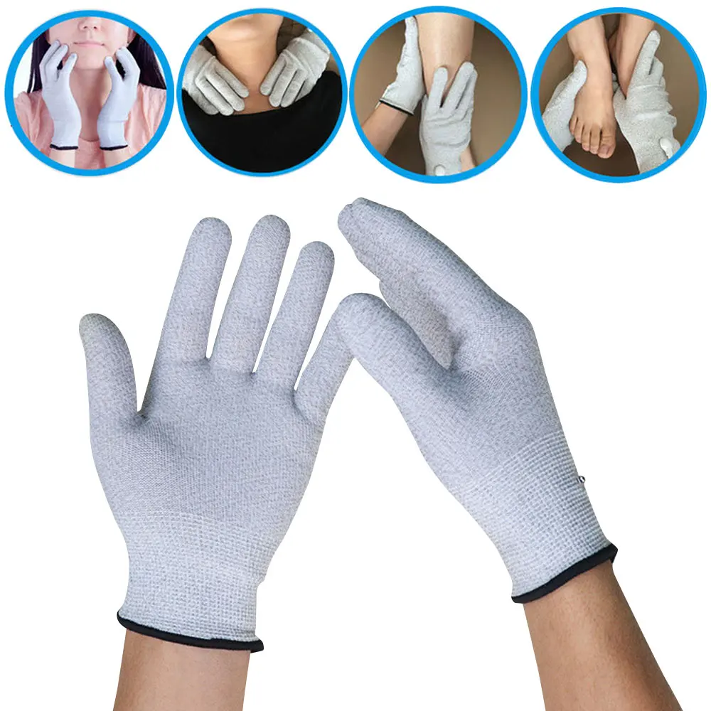 

Eletric Muscle Stimulator Massage Accessories Electrodes Pads Gloves for Tens Physiotherapy Massager for Face Body Hand Neck