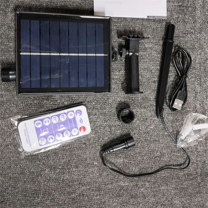 

T99C-Solar Battery Box For LED String Lights Outdoor String Lights Control Panel Lithium Panel Light W/Remote Control (24V)
