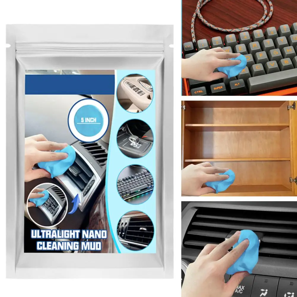 Magic Car Cleaning Mud Gel All-Purpose Non-Toxic Reusable Eco-Friendly Interior Auto Cleaner Vent Accessories Air Dashboard J4Z7