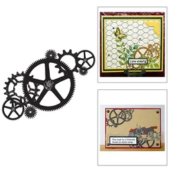 Nowy wzór Retro Steampunk transparentne wyraźne znaczki do robienia kartka z życzeniami scrapbookingu bez metalu wykrojników