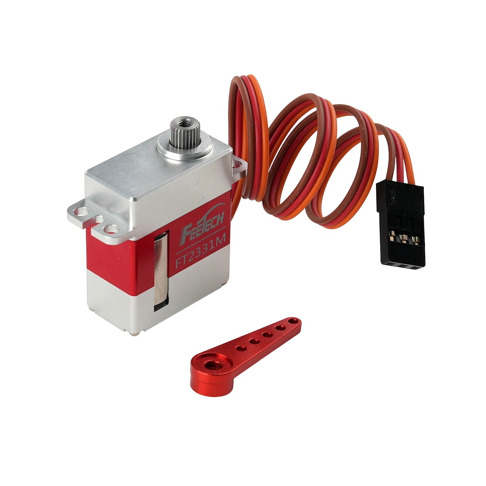 Feetech 6V 4.5KG 풀 메탈 마이크로 디지털 서보 FT2331M 코어리스 모터 미니 서보 RC 항공기 모델 로봇 기계 팔용