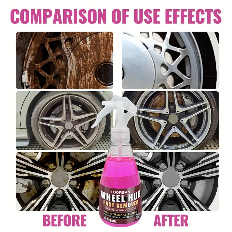 Farienne Multi Purpose Metal Rust Remover Spray For Car Wheel Bicycle Hardware Brake System Stain Cleaning 190ML
