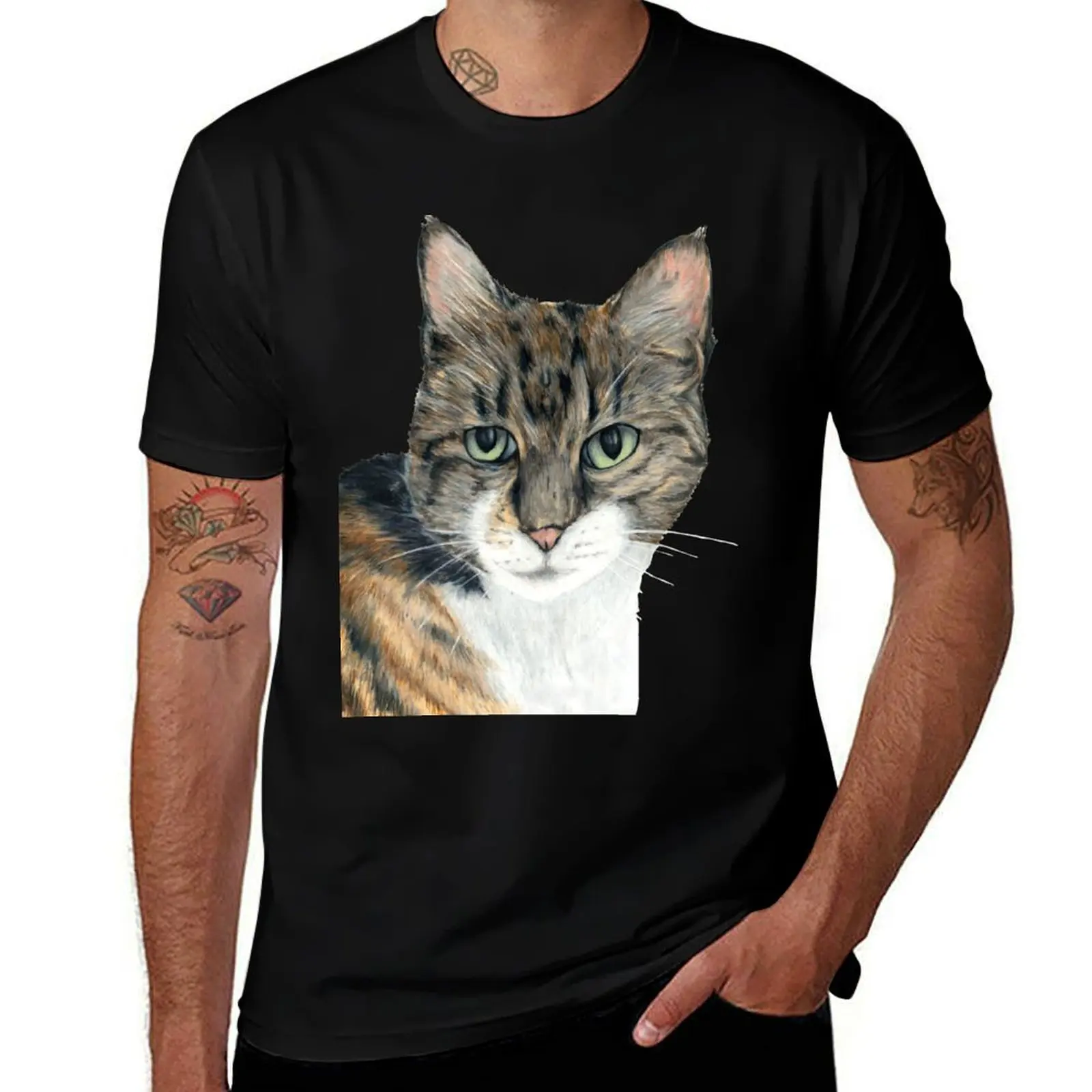 Tilly cat T-Shirt Sweat Resistant Workout Tee Shirt T-Shirt