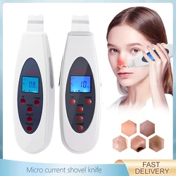 Ultrasonic Skin Scrubber Deep Face Cleaning Machine RemoveFacial Massager Ultrasound Peeling Clean Tone Lift LW006