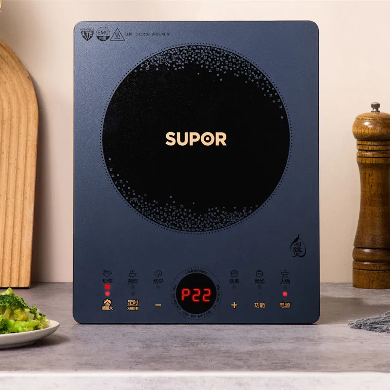 SUPOR Induction Cooker 2200W Smart Touch Microcrystalline Panel Home Induction Cooker Electric Stove Hotpot Cooker