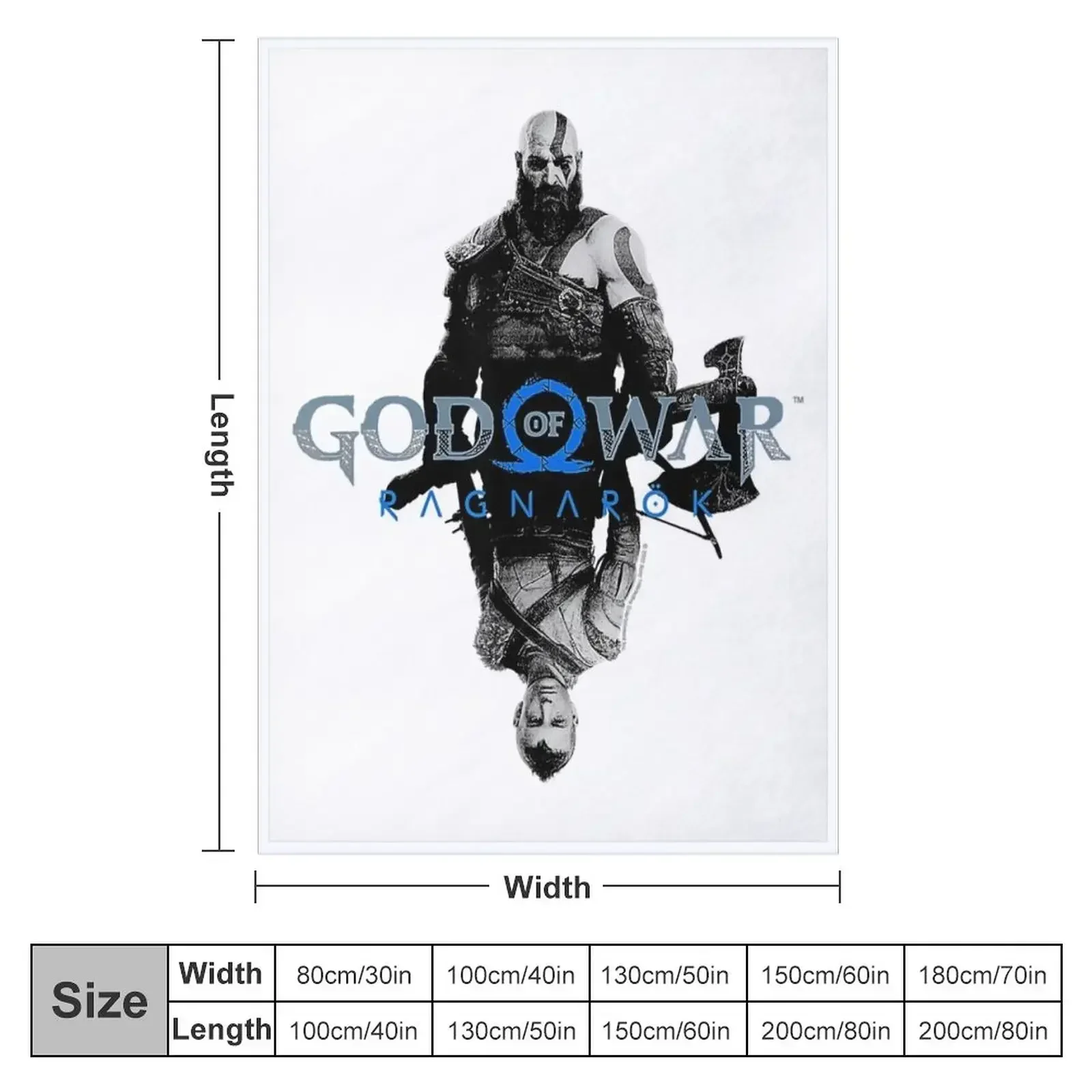 God of War_ Ragnarok Kratos and Atreus Throw Blanket Designers christmas decoration Blankets