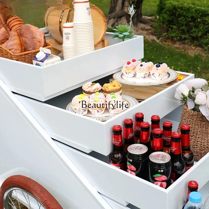 Shopping Mall Flower Shop Event Exhibition Promotion Display Float Premium Display Car Promotion Table