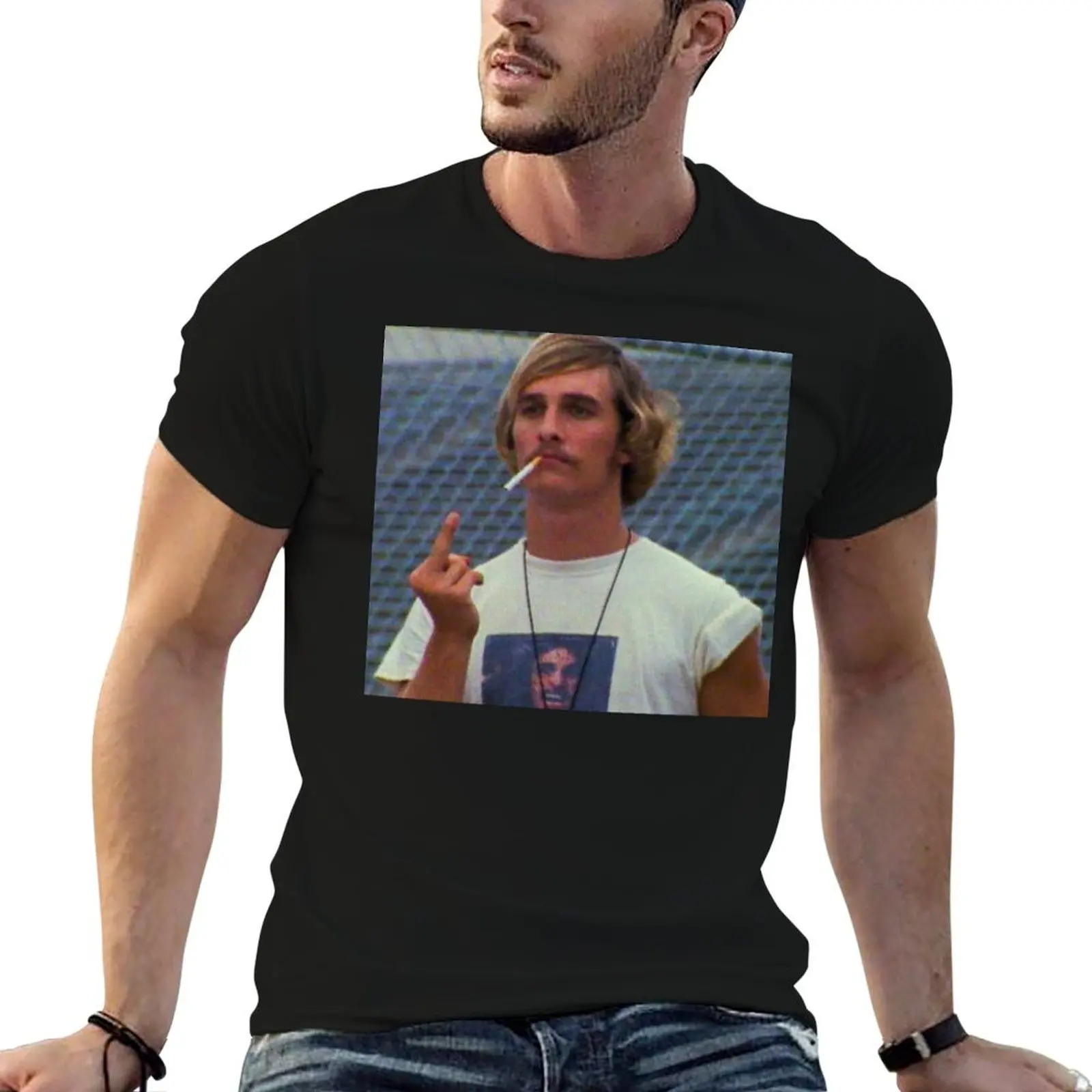 Wooderson Dazed and Confused T-Shirt Novelty Print Casual Tee Shirt