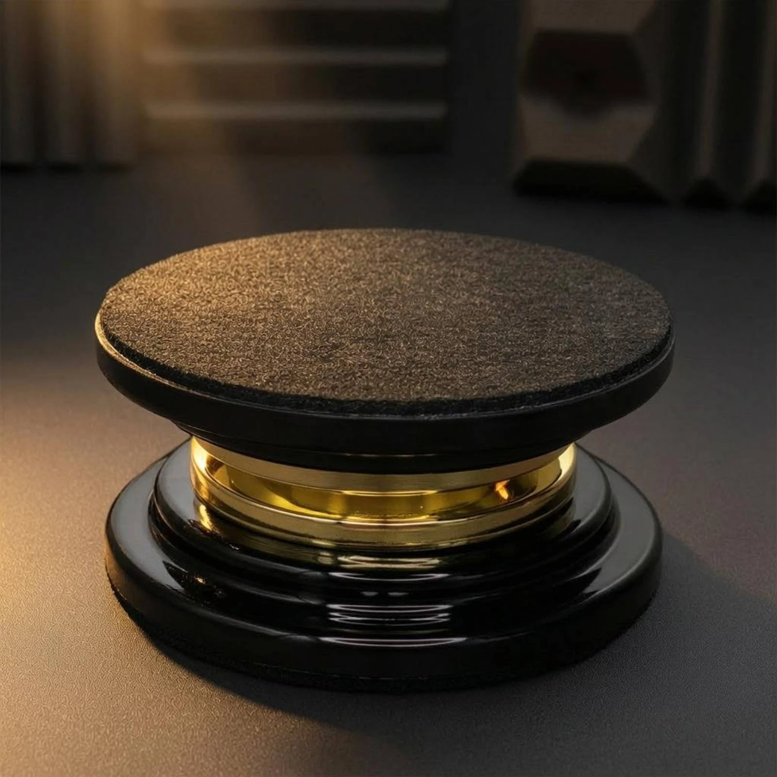 4 Pieces Round Piano Foot Pad Layered Design Floor Saver