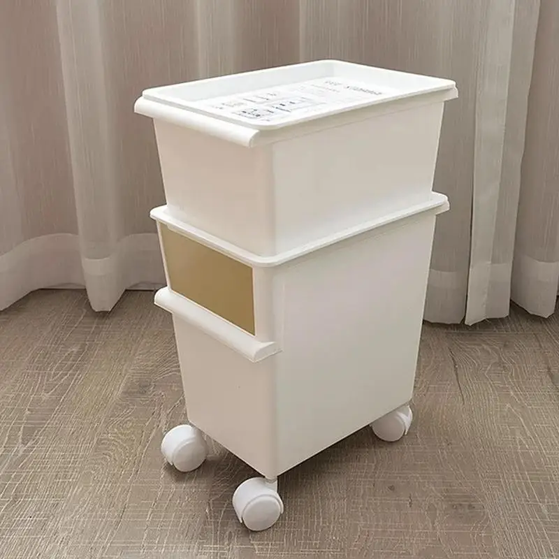 Dog Treat Container Cat Food Dispenser Pet Storage Bin Container Airtight Cat Animal Dry Food Dispenser With Wheels For Rice