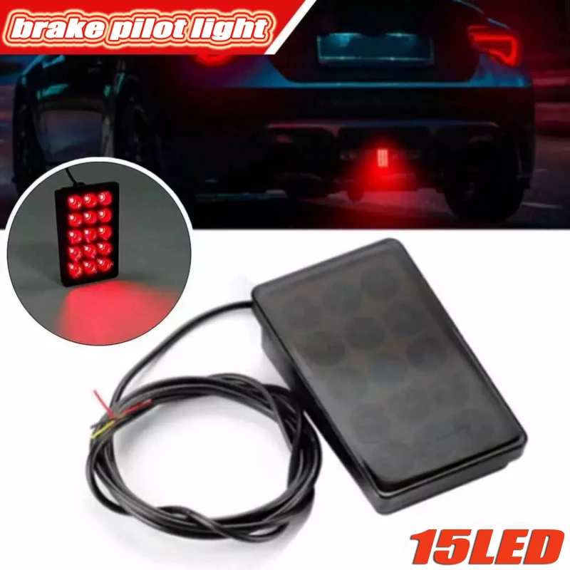 

Car LED Pilot Light Anti-rear-end Collision Warning Flashing Taillight Brake Cruise Light Tail Brake Stop Light Car Accessories