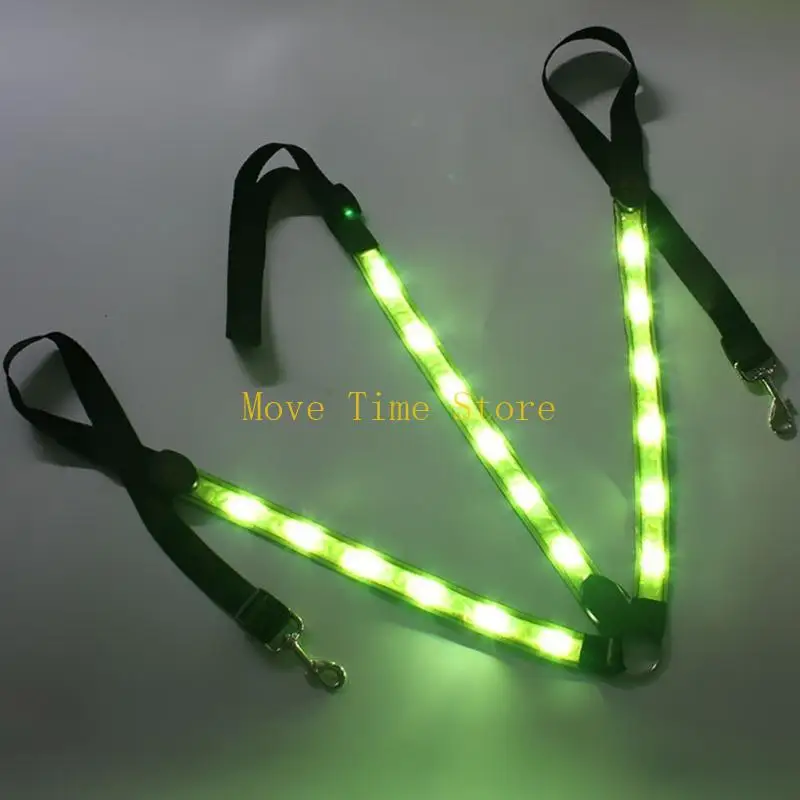 92ME Horse Webbing Harness Collar Breastplate Night Visible Safe LED Light Chest Belt