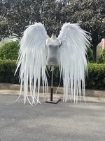 New white angel wings dance props swan simulation feather studio shooting photo cos decorative appliances