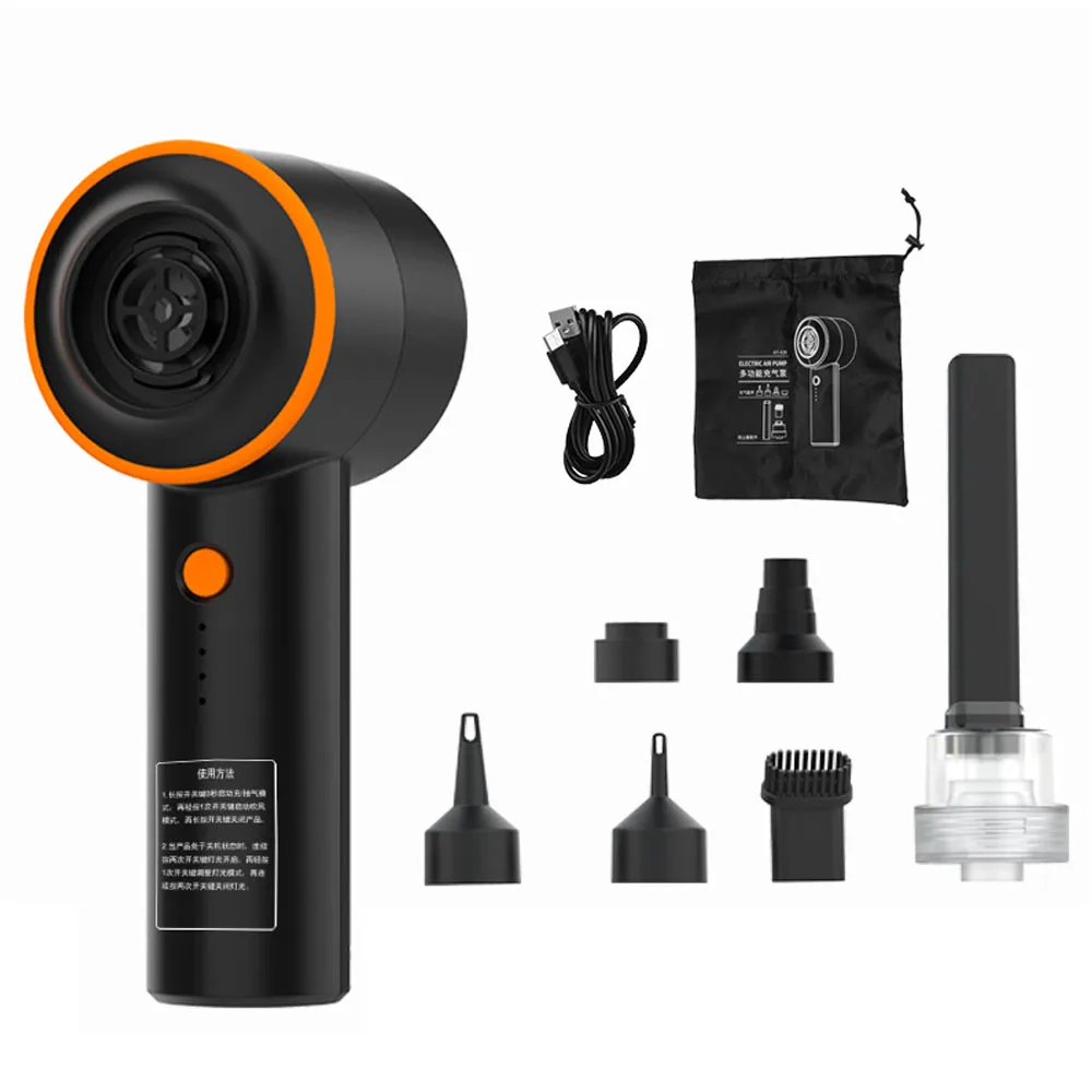 

5-in-1 Boat Pump Air injector Pump For Handheld Mattress Electric Air Compressor Mini Air Inflator Inflatable Pump with Light