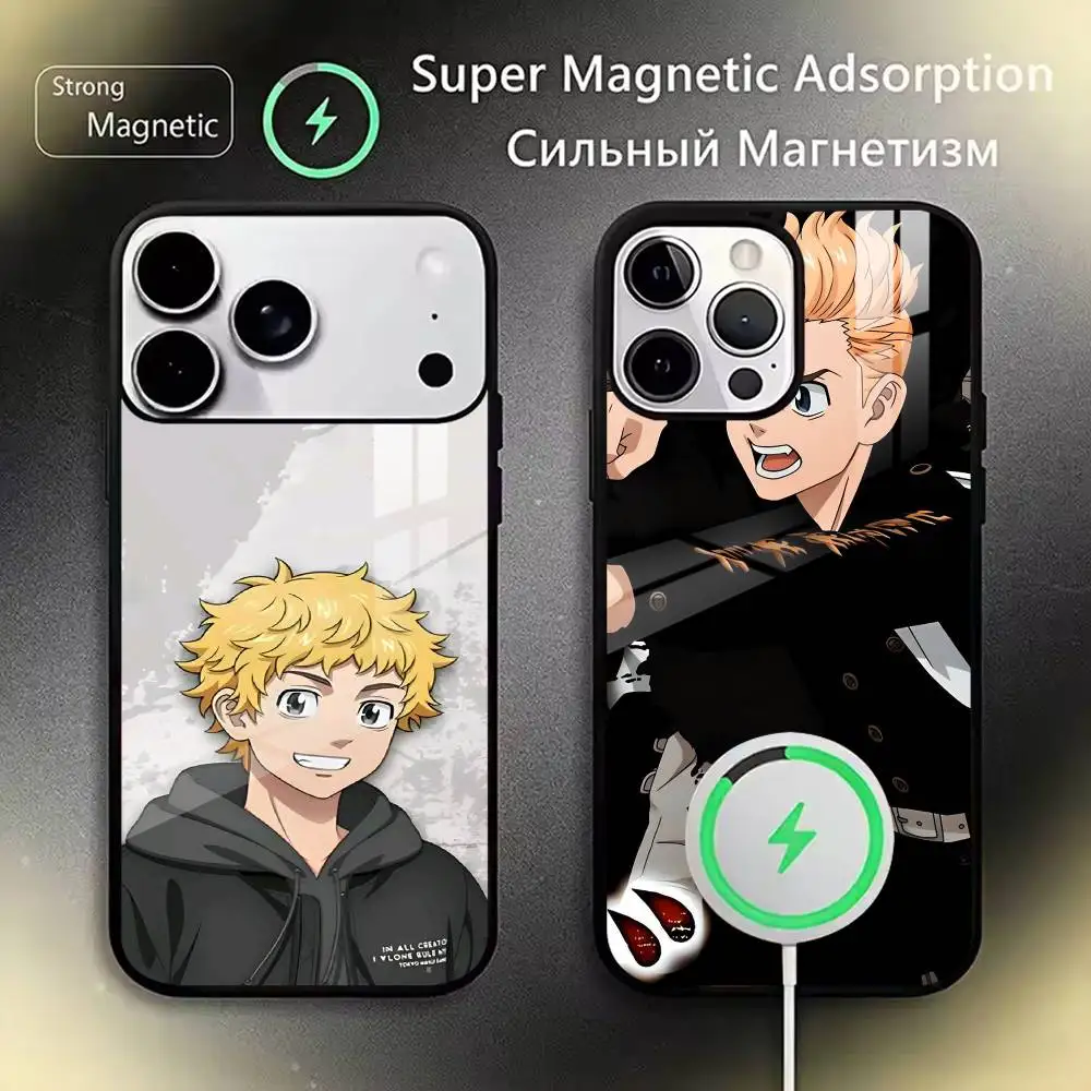 

Tokyo Revengers Takemichi Hanagaki Phone Case Magnetic with Magsafe Wireless Charging For iPhone17,16,15,14,13,12,11 Plus,Pro