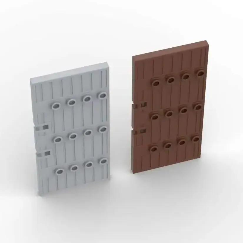 MOC 1 STKS Puzzel Deeltje 87601 Half Blad Grote Houten Poort Bouwstenen Deur Educatief Baksteen Speelgoed Verjaardagscadeau Dropshipping