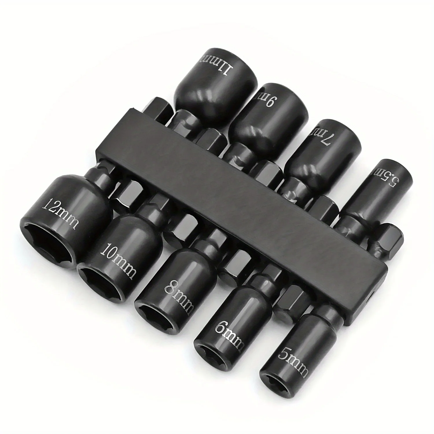 9pcs Screwdriver Socket Drill Bit Adapter Set 1/4inch Hex Shank Screwdriver Socket Adapter Magnetic Nut Driver Hand Tools
