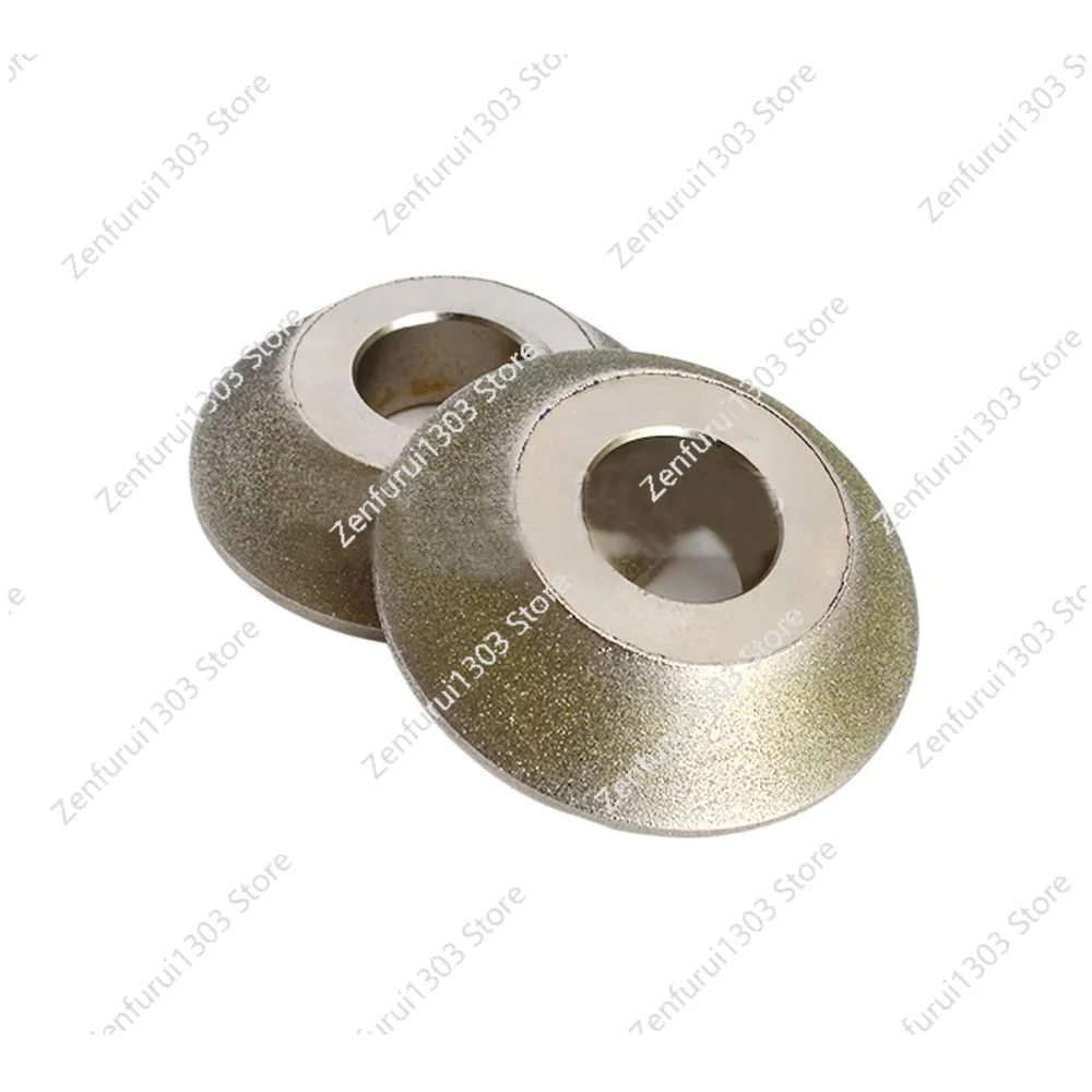 

45° bevel electroplating diamond wheel small portable glass edging machine Diagonal Diamond grinding wheel