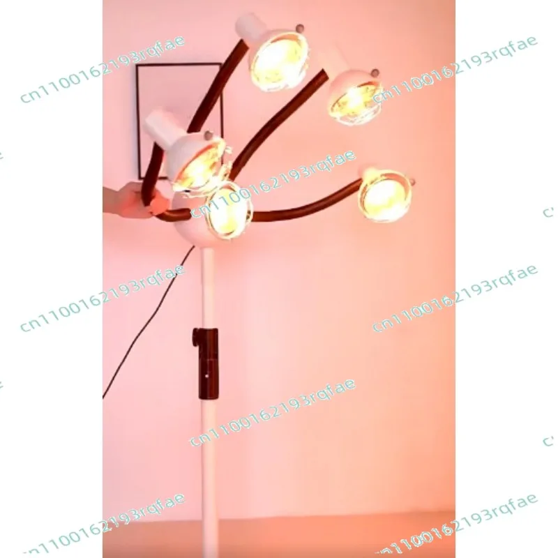 Hair Salon Heater Dryer Electromechanical Five Head Lamp Baking Lamp Cold  Dye Baking  Barber Shop Sun Lamp