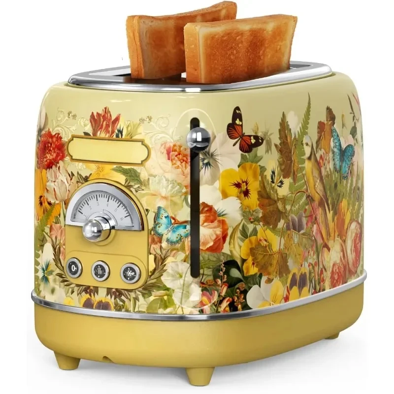 Retro Toaster Multiple toasting levels Defrost/reheat/cancel Removable crumb tray Easy to clean