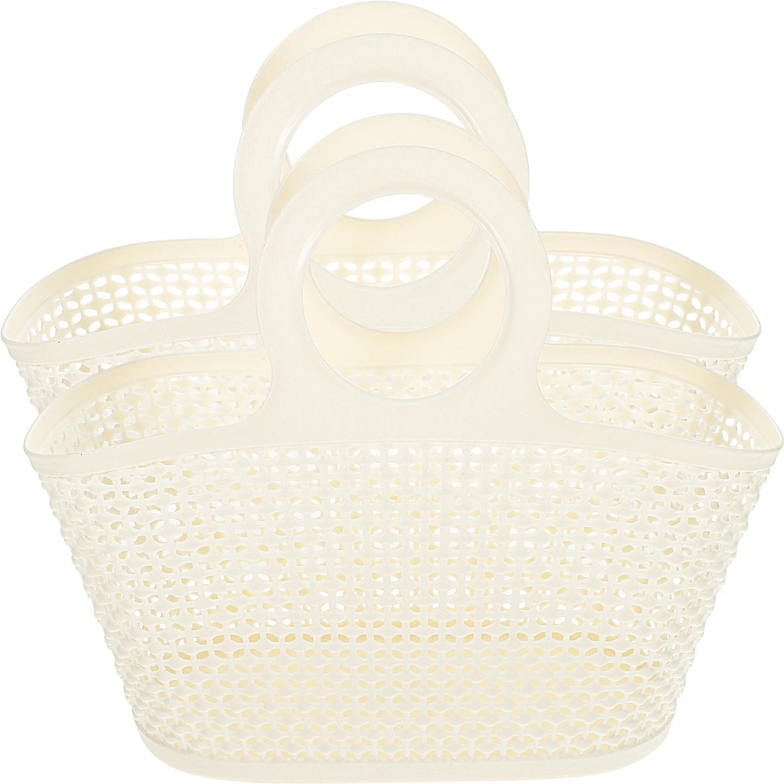 

2 Pcs Hand Wash Basket Multi Function Storage Handheld Bath Portable Shower Accessories Bathroom Household Toiletry PP Handle