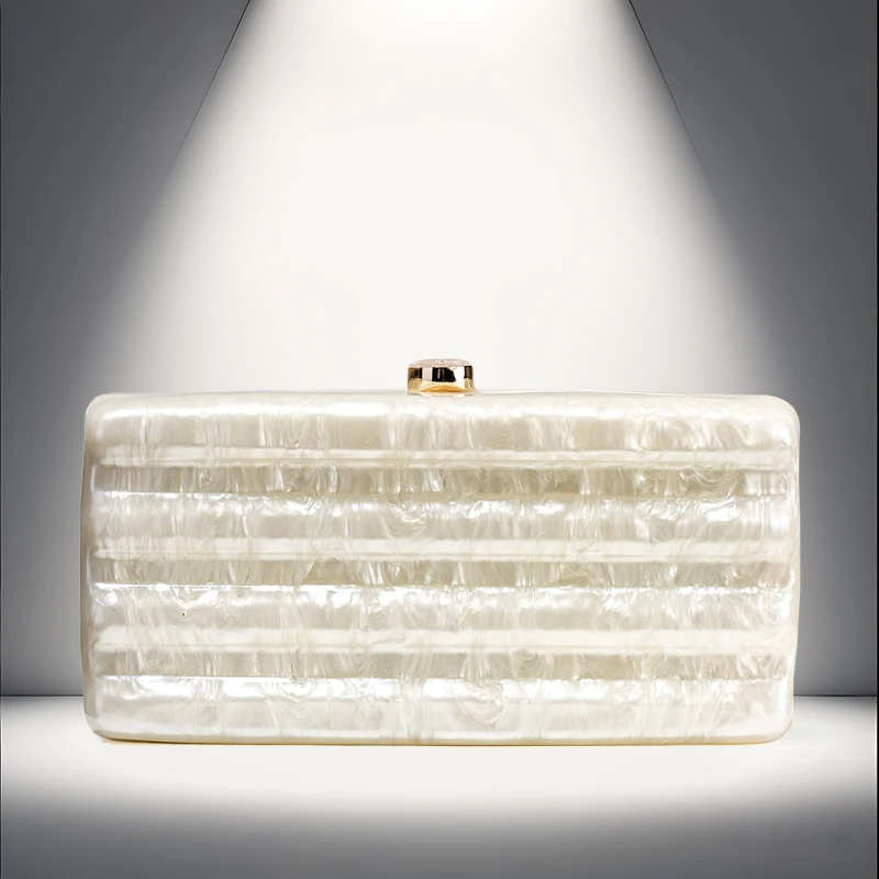 

Acrylic Women's Box Bag Fashion Wedding Party Banquet Handbag Single Shoulder Diagonal Cross Bag Banquet Small Bag Women's Bag