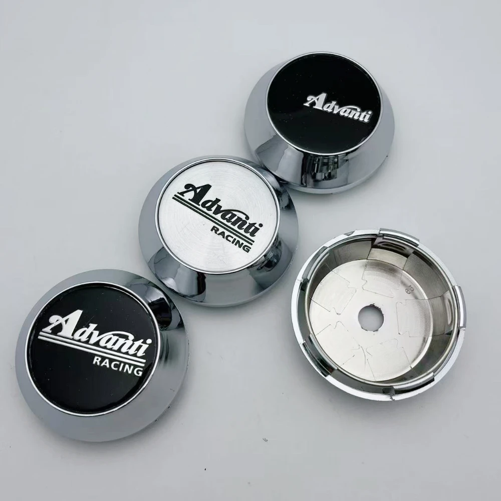 

4pcs 60mm 64mm 65mm 68mm 69mm Advanti Racing Logo Emblem Car Wheel Center Caps High Cap Wheel Hubcaps Rim Cover Car Accessories