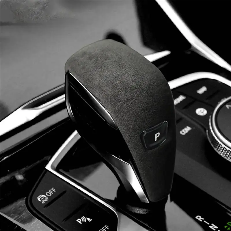 Suede Tumbled Leather Shifter Cover Protective Cover Case