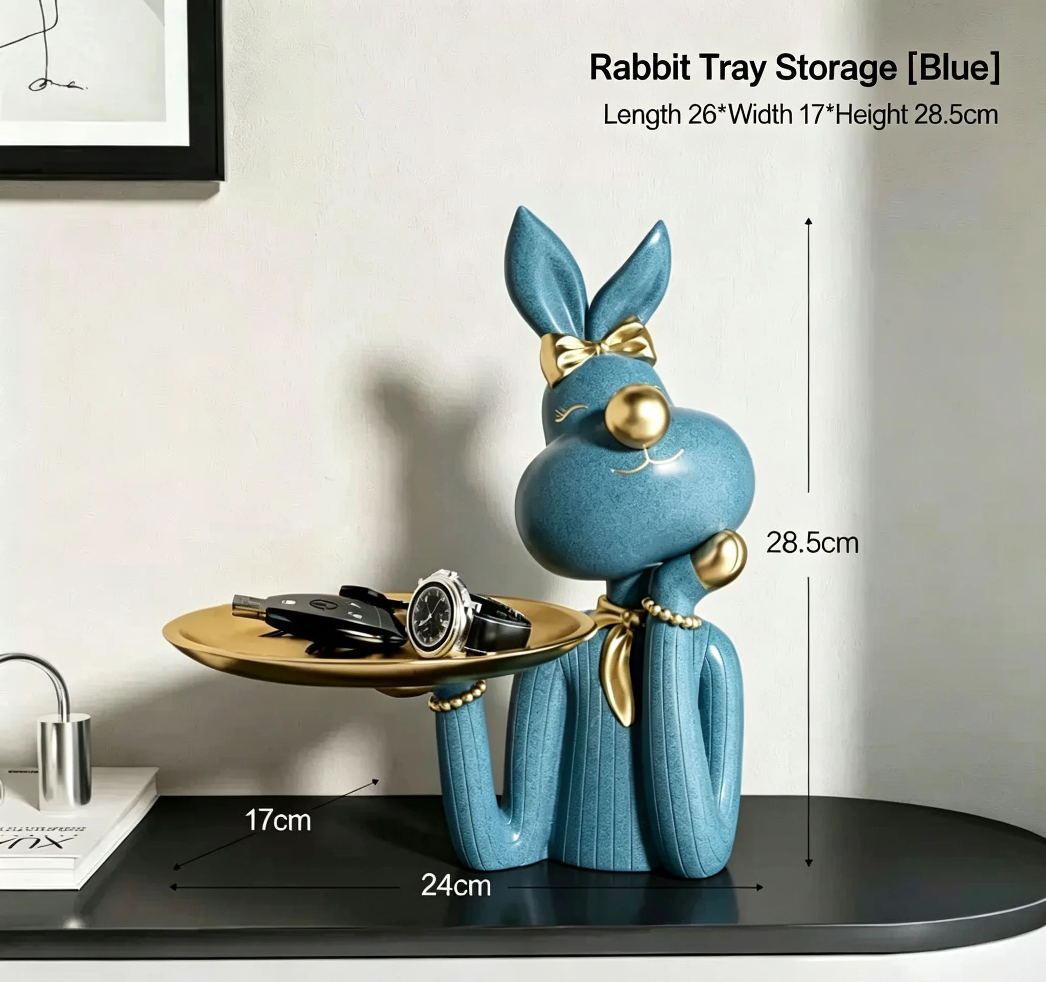 Key Storage Deer Tray Home Living Room Decoration Creative Entryway Foyer Light Luxury Desktop Decoration
