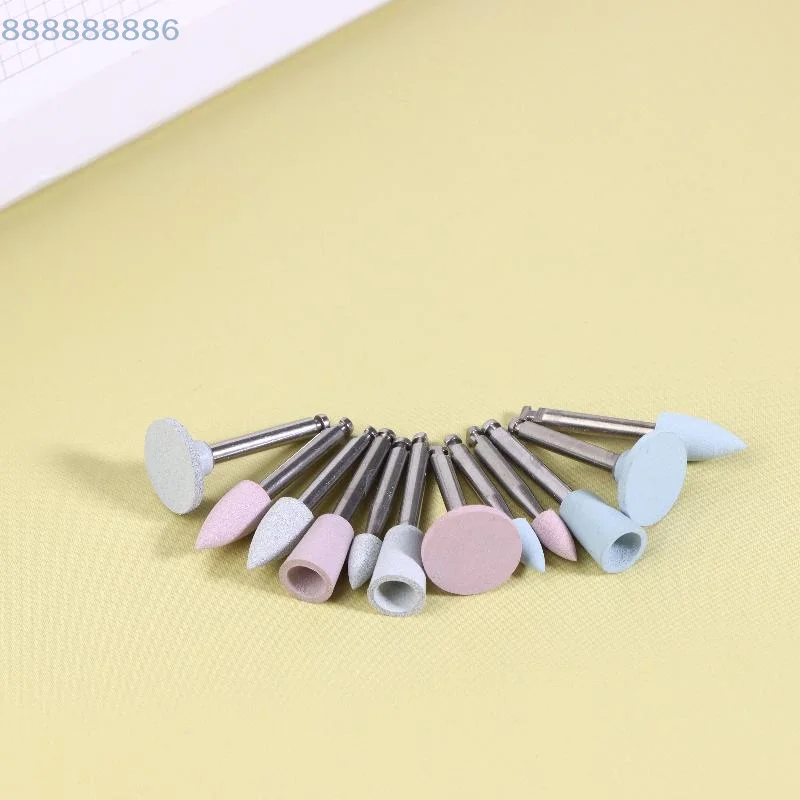 RA 2.35mm For Polishing Resin Porcelain Composites With Low-Speed Handpiece Laboratory Tool 12 Pcs/Box Silicone Polishing Kit