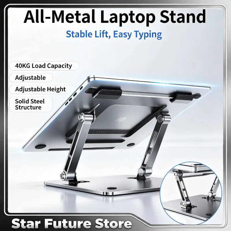 Laptop Three-Fold Tablet Stand Dormitory Office Portable Vertical Bracket Desktop Riser Adjustable Lifting Desktop Stand