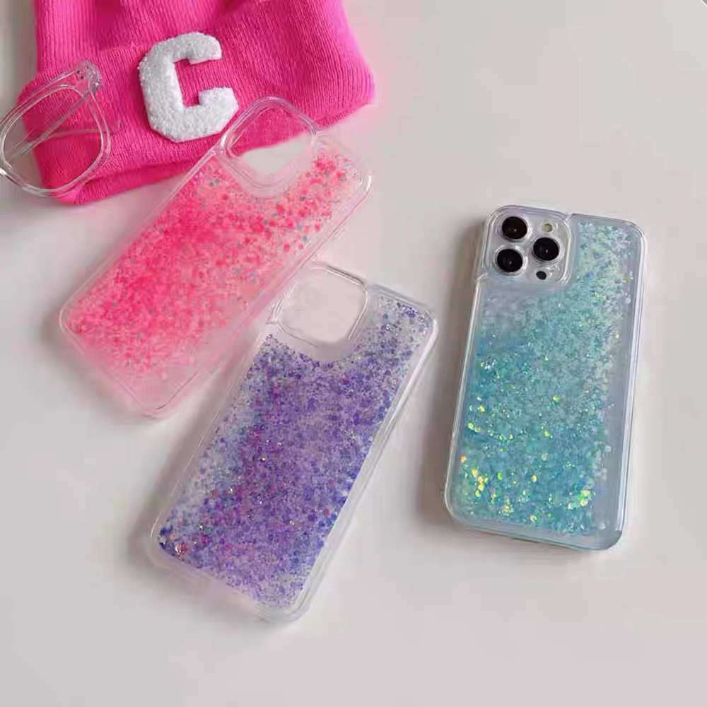 17 Case Leuchtende Glitzer-Flüssig-Bling-Hülle für iPhone Air 16 Plus 15 14 Pro Max 12 11 13 Leuchtet im Dunkeln Quicksand Capa Funda – Detail 2