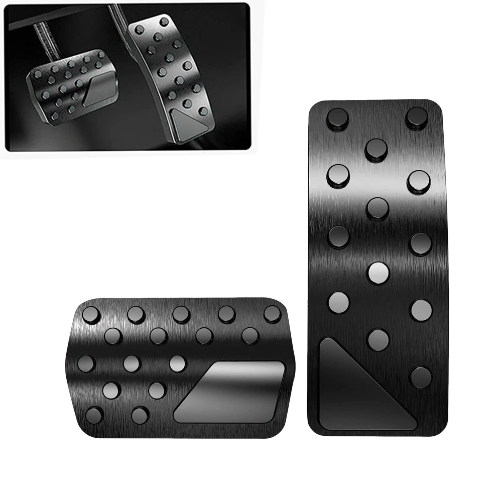Car Gas Brake Pedal Cover For Dodge Durango 2011-2021 2022 For Jeep Grand Cherokee 2011-2021 2022 Aluminum Alloy Auto Parts Pads