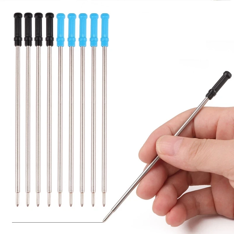 20 Stück/Set 11,6cm Spezielle Metall-Stiftminen für Rollerkugelschreiber 0,5mm Kugelschreiberminen Unterschriftenstift-Nachfüllungen Büro- und Schulbedarf – Detail 1