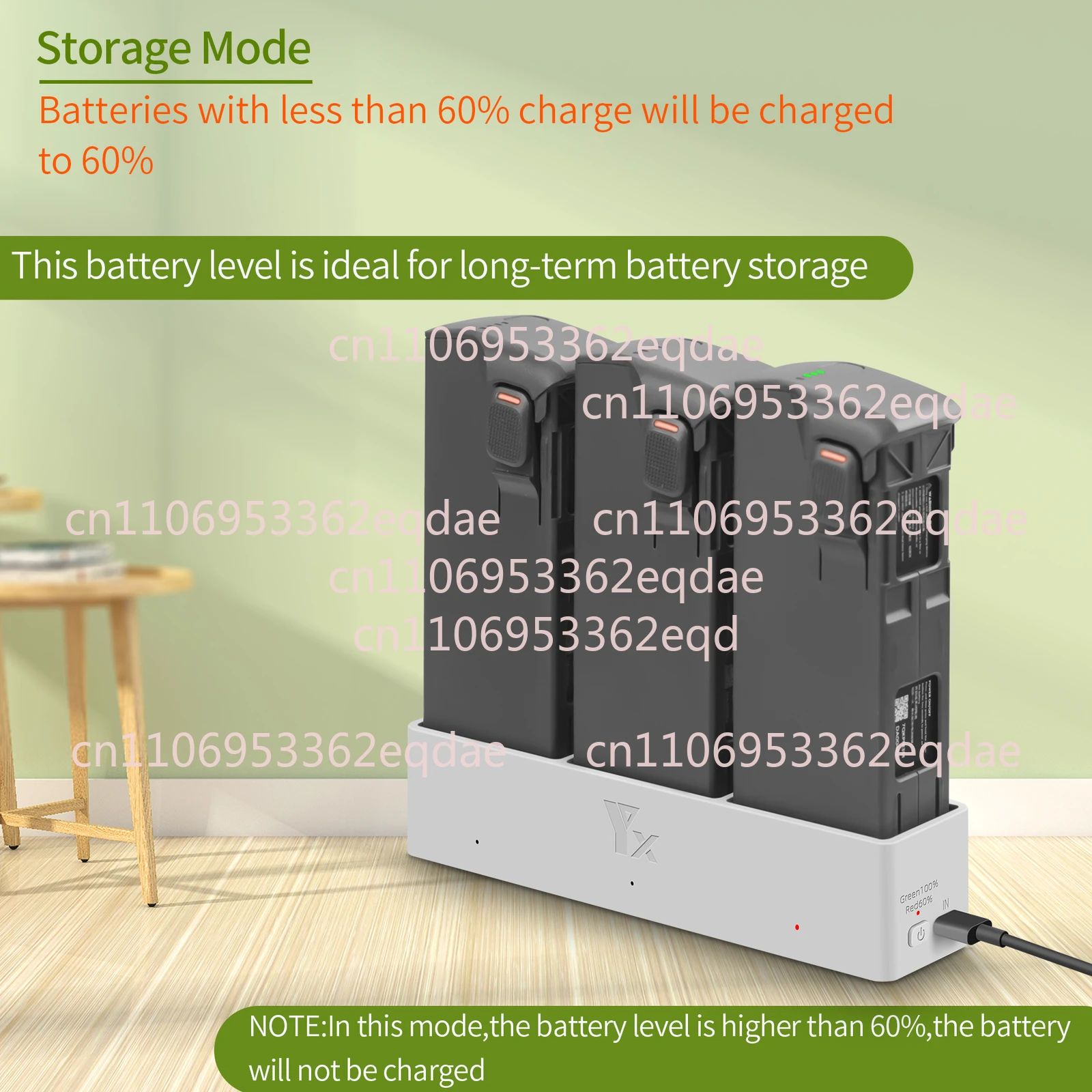 3 in 1 Battery Charger Hub For DJI Avata 2 Drone Battery Charging Butler Manager