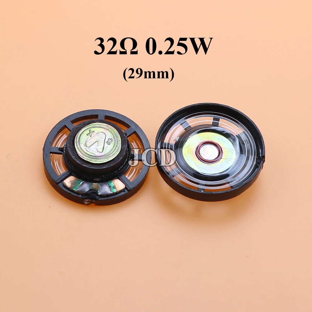 2 шт./компл., новая ультратонкая игрушка, машина для дошкольного образования, автомобильный звуковой сигнал, 8/32 Ом, 0,25 Вт, 0,25 Вт, диаметр динамика 27 мм, 29 мм