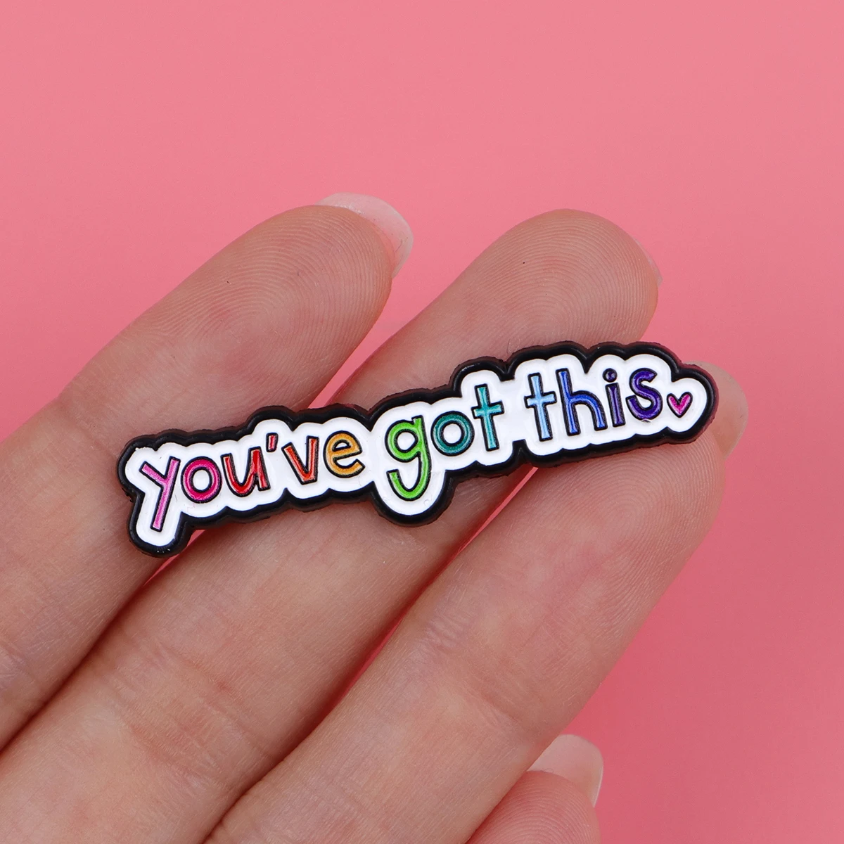 you've got this Enamel Pins Quotes Brooches Badge Lapel Pins for Backpacks Clothes Decoration Inspirational Jewelry Gifts