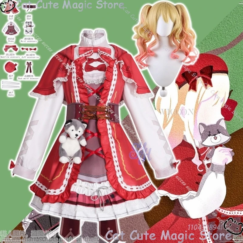 

Leo/need Tenma Saki Fairy Tales Game Project Sekai Косплей Красный Kawaii Лолита Лук Торт Платье Пушистый Хэллоуин Карнавальный Наряд Костюм
