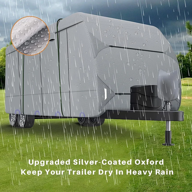 Factory Customized RV Cover Oxford Cloth Dustproof And Waterproof Tourist RV Clothing Caravan Clothing