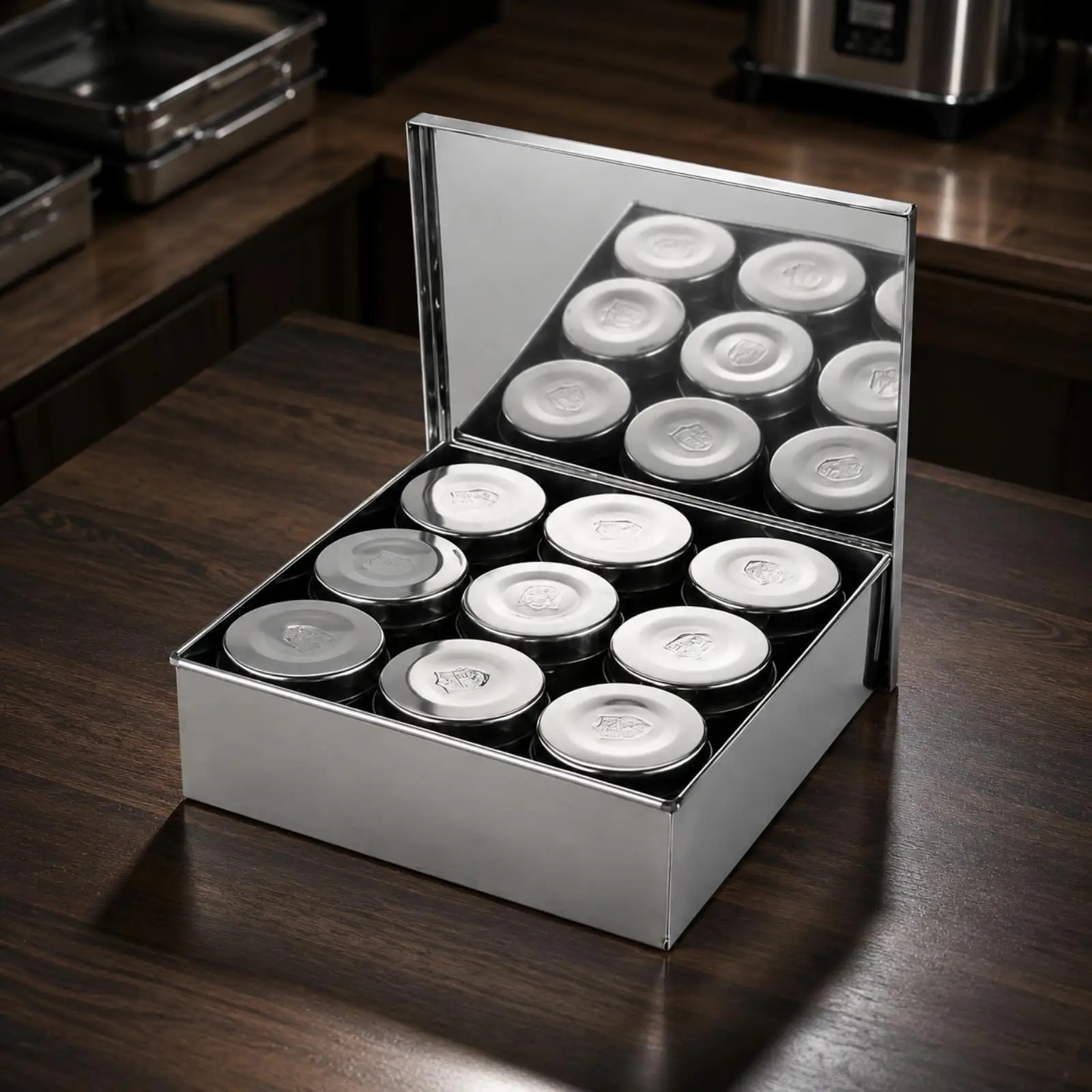 Multi Compartment Food Storage Box for Retaining Samples and Separating Fresh Foods