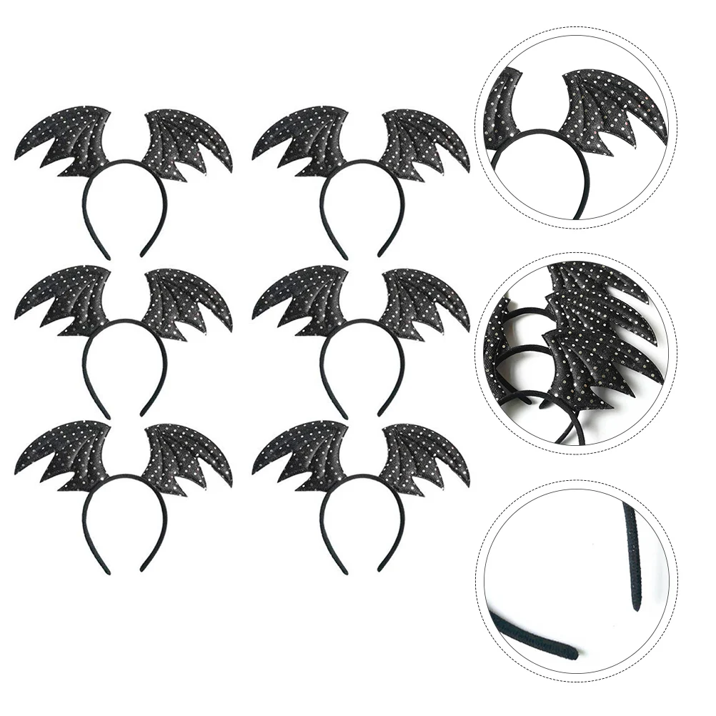 

6pcs Headb Halloween Headdress Hair Hoop Costume Accessory Durable Design Kids Adult Party Halloween Headpiece Decorations