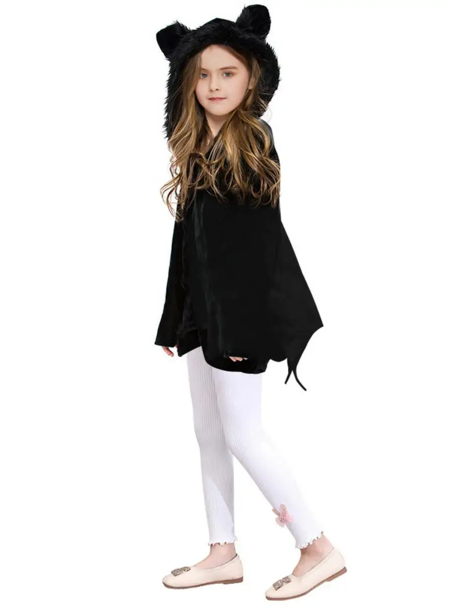 زي الخفاش للأطفال لعيد الهالوين 2025، ملابس تنكرية للحفلات للنساء، زي أداء جديد على شكل المرأة القطة