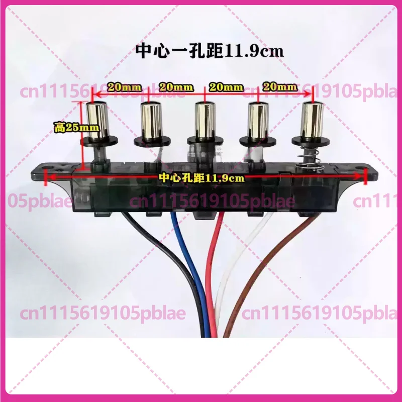 5 Button Control Board Universal Range Hood Switch, Cooker Hood Keypad Replacement Spare Part