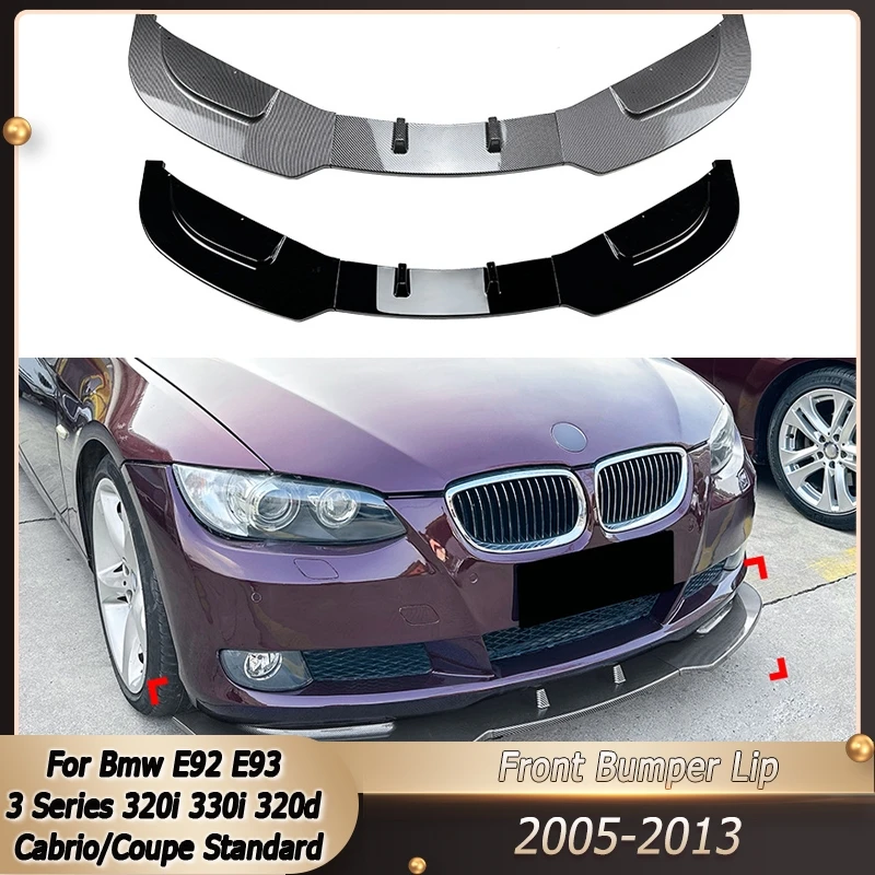 

Front Bumper Splitter Lip Spoiler Diffuser ABS Body Kits For Bmw E92 E93 3 Series 320i 330i 320d Cabrio/Coupe Standard 2005-2013