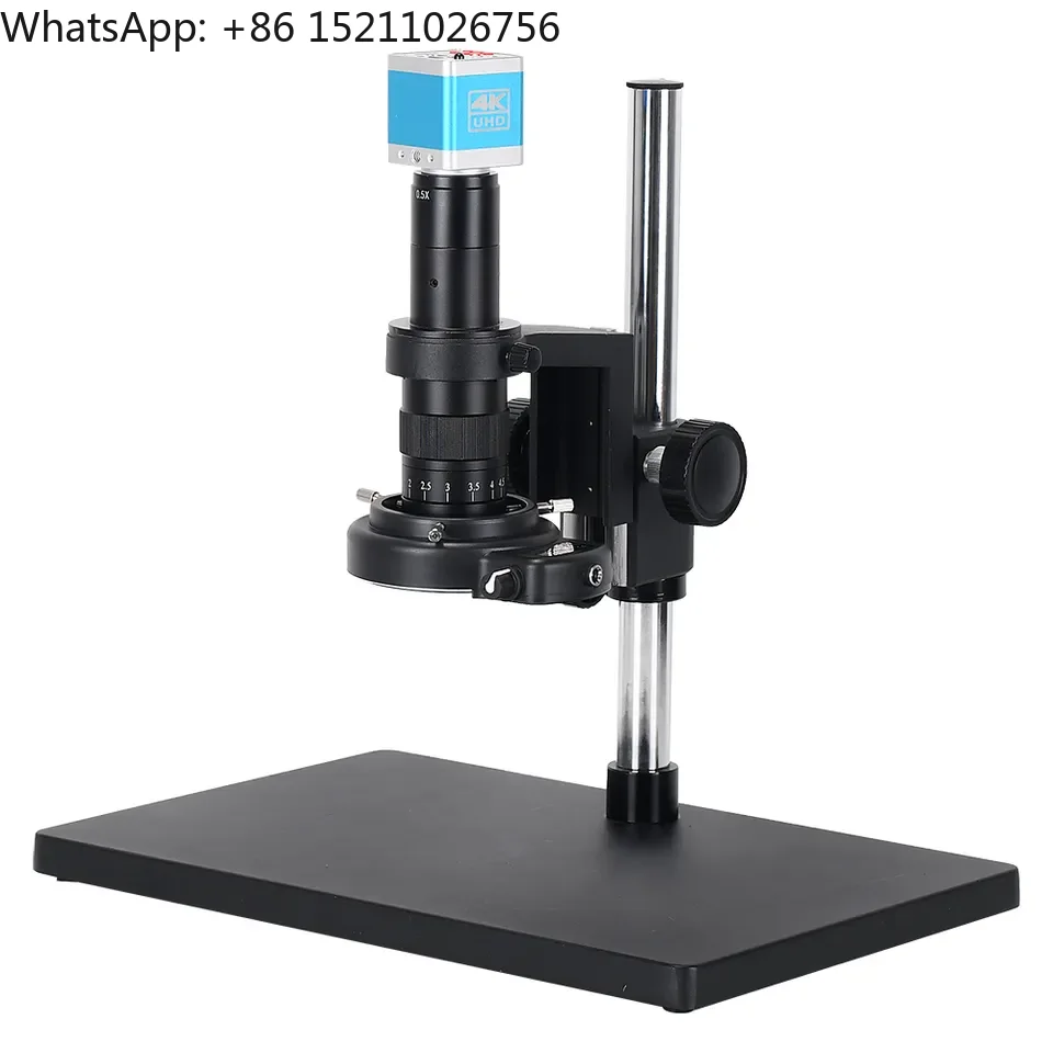 180x 4K Full HD USB Industrial Video Microscope Camera COMS HD-MI Compatible Digital Microscope for PCB Inspection