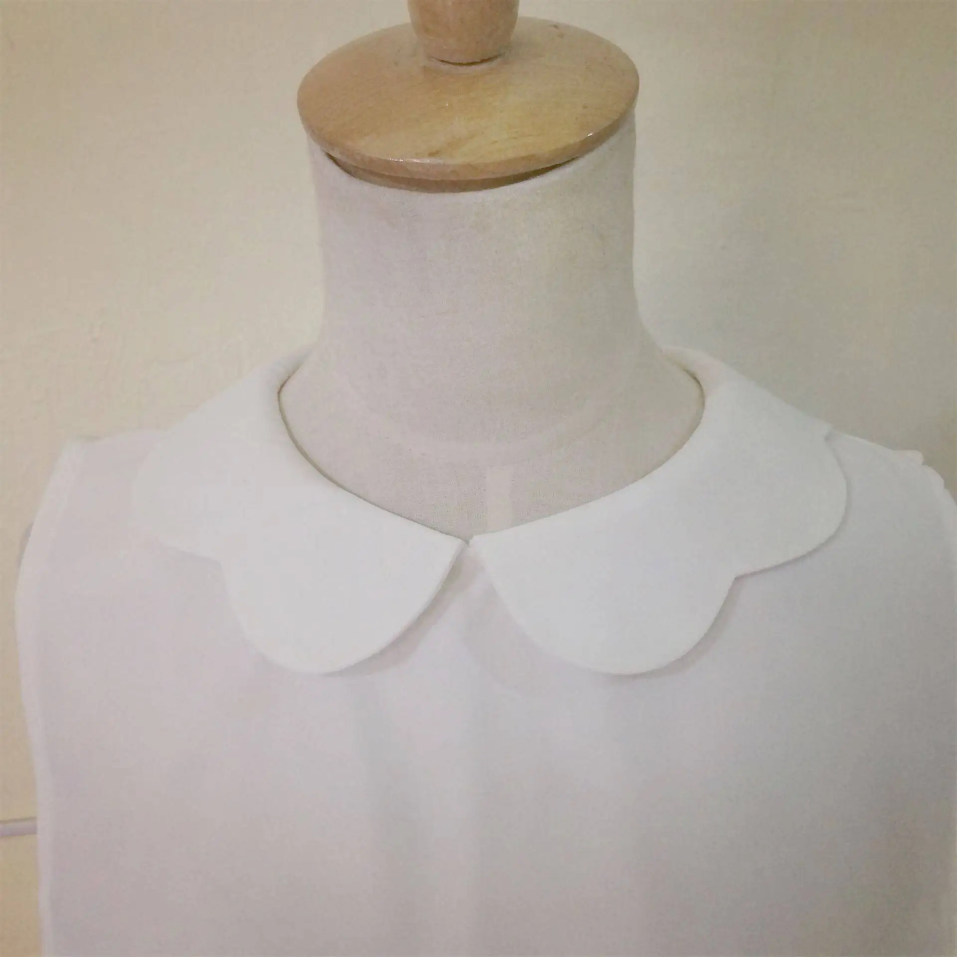 Petal Round Neck Cute Fake Collar Sweater Collar for Autumn and Winter Necktie
