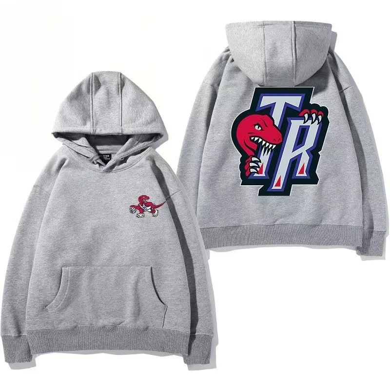 Autumn and Winter New Hooded Sweatshirt Men's Raptor American Retro Basketball Sports Pullover Long-Sleeved Loose Clothes