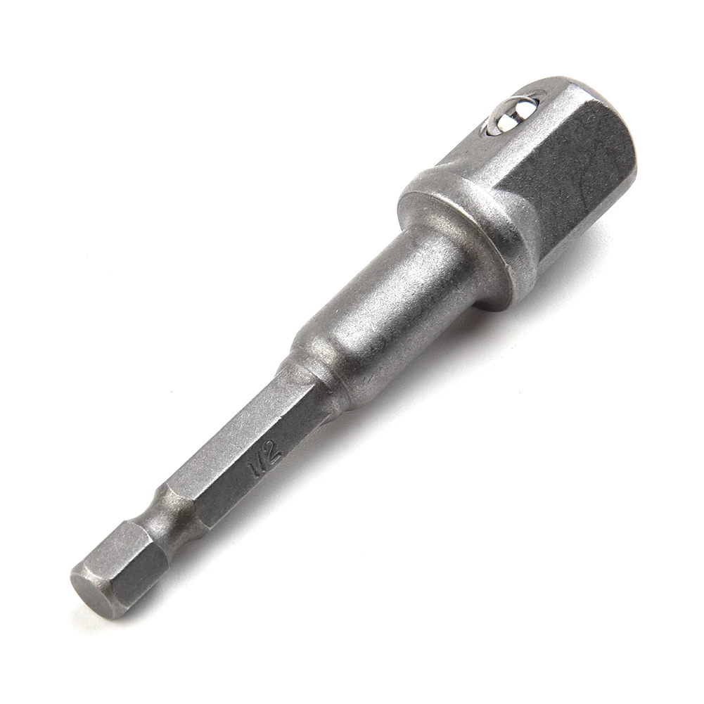 Adaptador de broca adaptador de soquete hex haste prata 1/4in 1/2 3/8 1/4 cromo vanádio aço broca ferramentas manuais alta qualidade